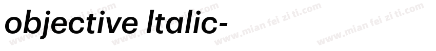 objective ltalic字体转换